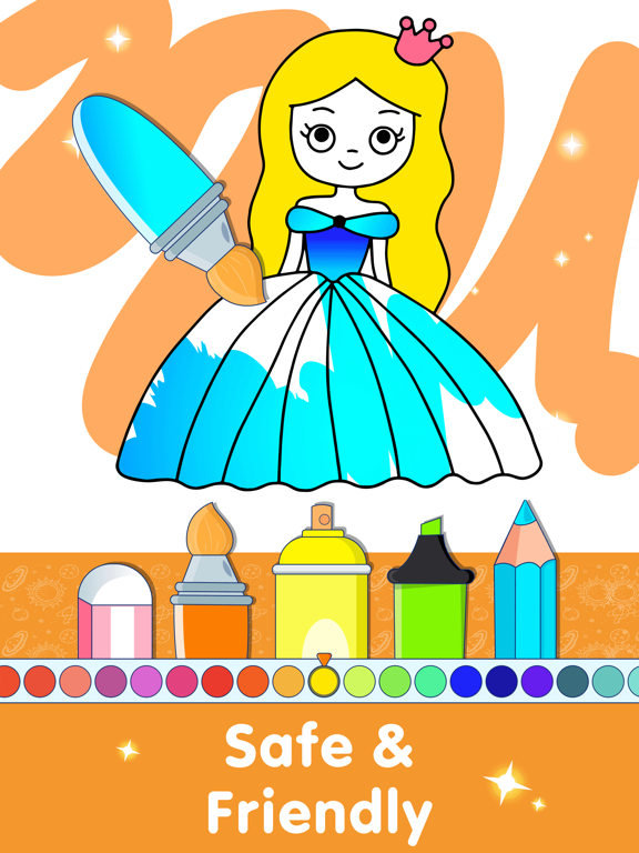 Drawing App Kids Coloring Book iPad screenshot 5 - Education app
