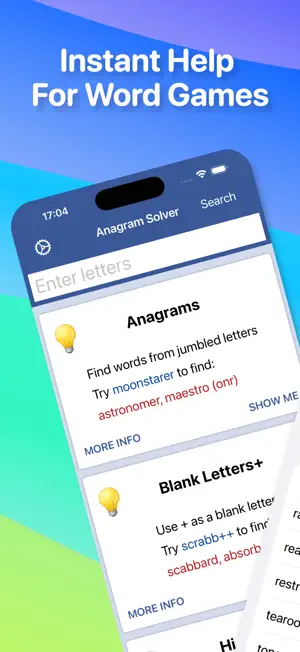 Anagram Solver - Crosswords screenshot 1