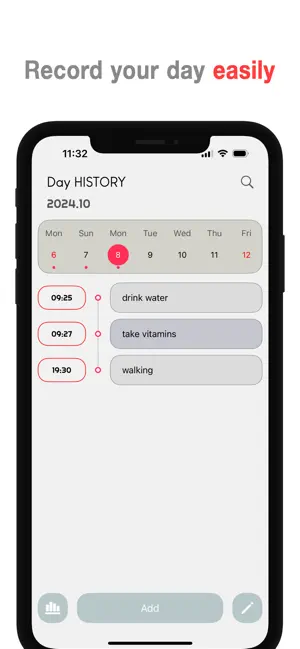 Day History - Daily Log screenshot 1