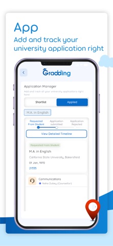 Study Abroad App - Gradding screenshot