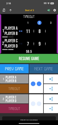 BT Pickleball Controller screenshot
