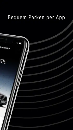Screenshot von Mercedes-Benz Remote Parking auf dem iPhone 2