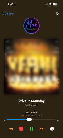 UHD Radio iPhone screenshot