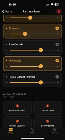 AmbientDM - Soundboard for DMs iPhone screenshot