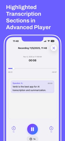 Verbi: Speech to Text & Notes screenshot