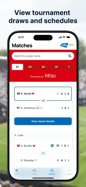 LTA Courtside iPhone screenshot 3