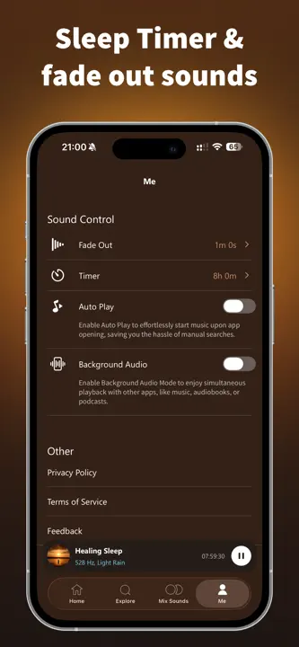 Brown Noise App for Sleep : capture d’écran 6 sur 6