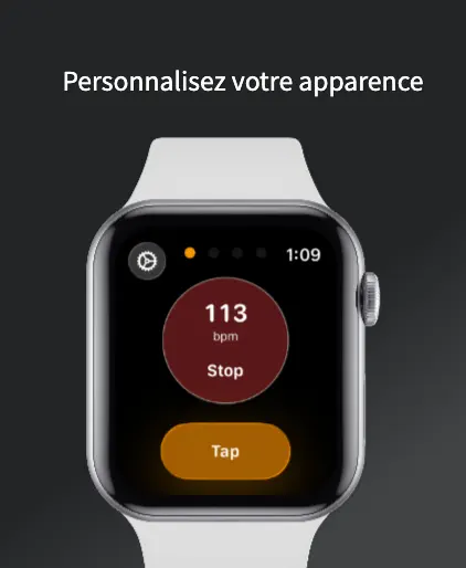 Capture d'écran de Haptic Watch Metronome sur iPhone 5