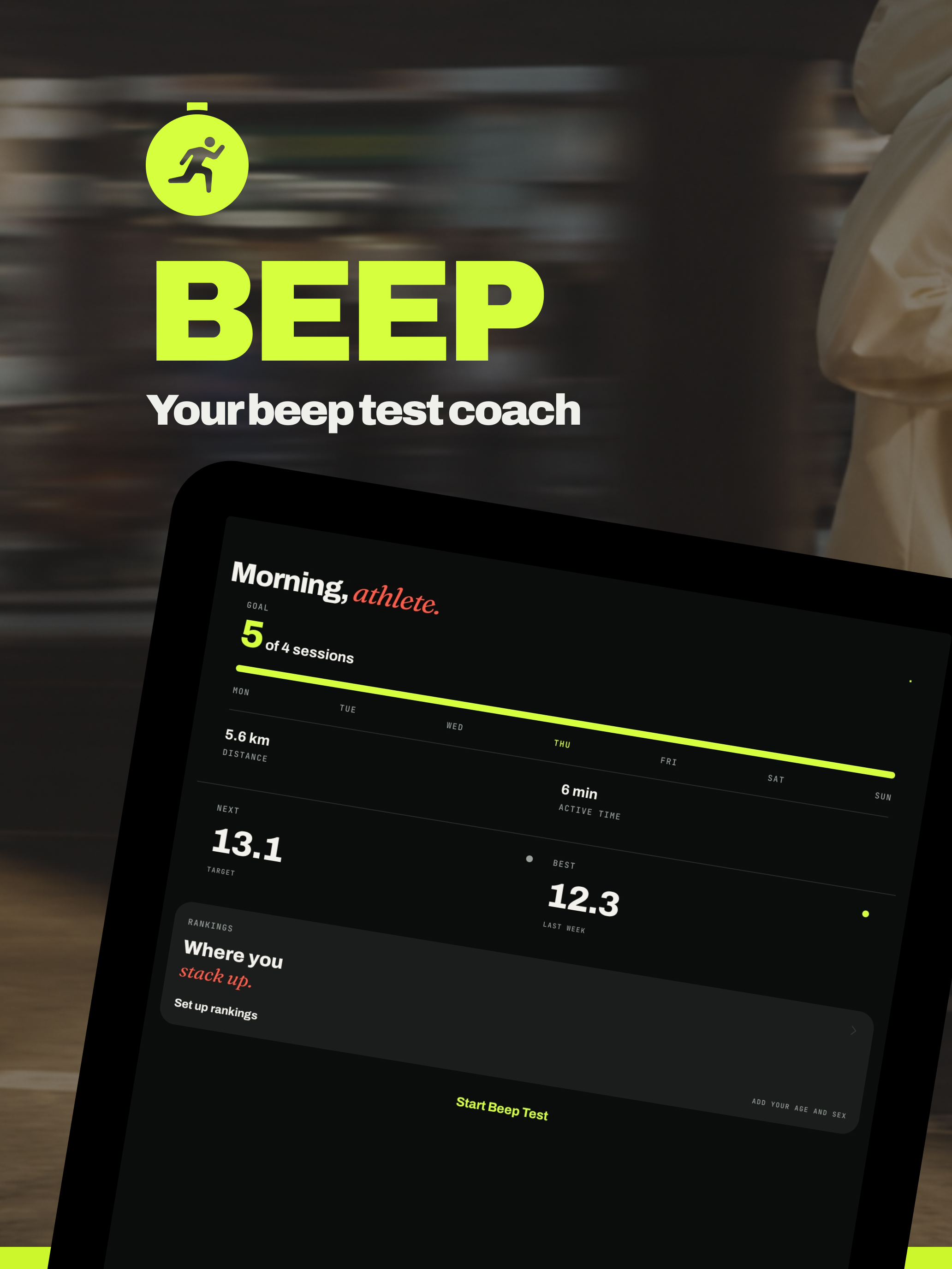 BEEP: Beep Test Coach