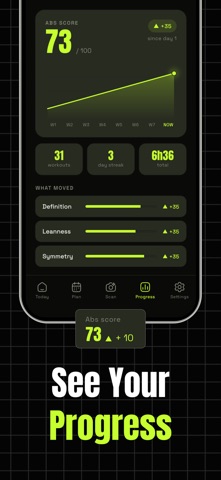 Absly: AI Abs & Physique Scan iPhone screenshot