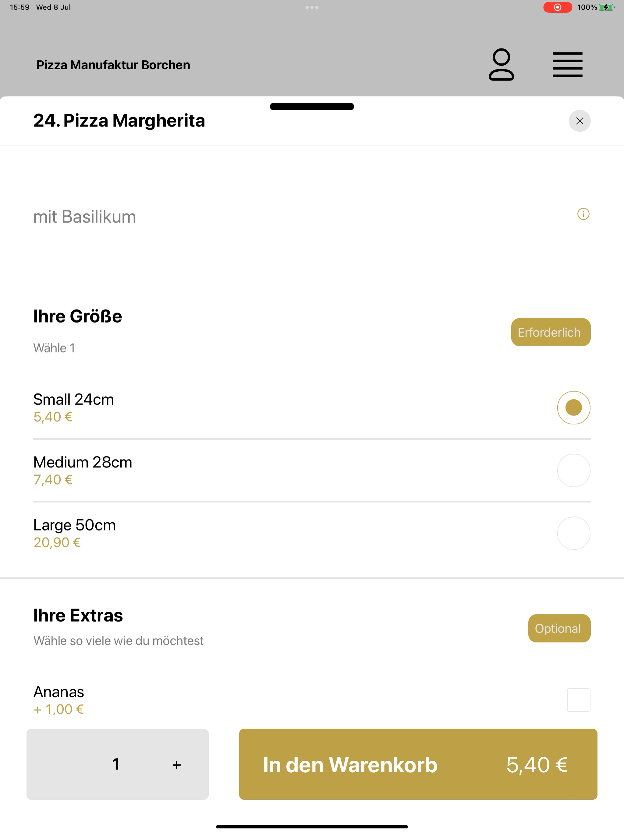 Pizza Manufaktur Borchen screenshot 16
