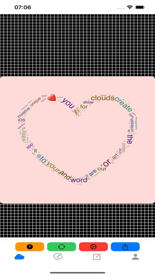 #5. WordCloudStudio - WordArt Tool (macOS) Podle: 辉章 何