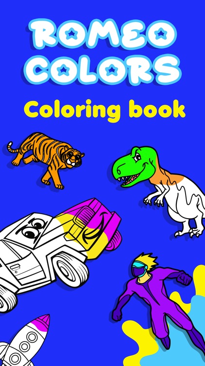 Vehicle toddler coloring Romeo screenshot-0