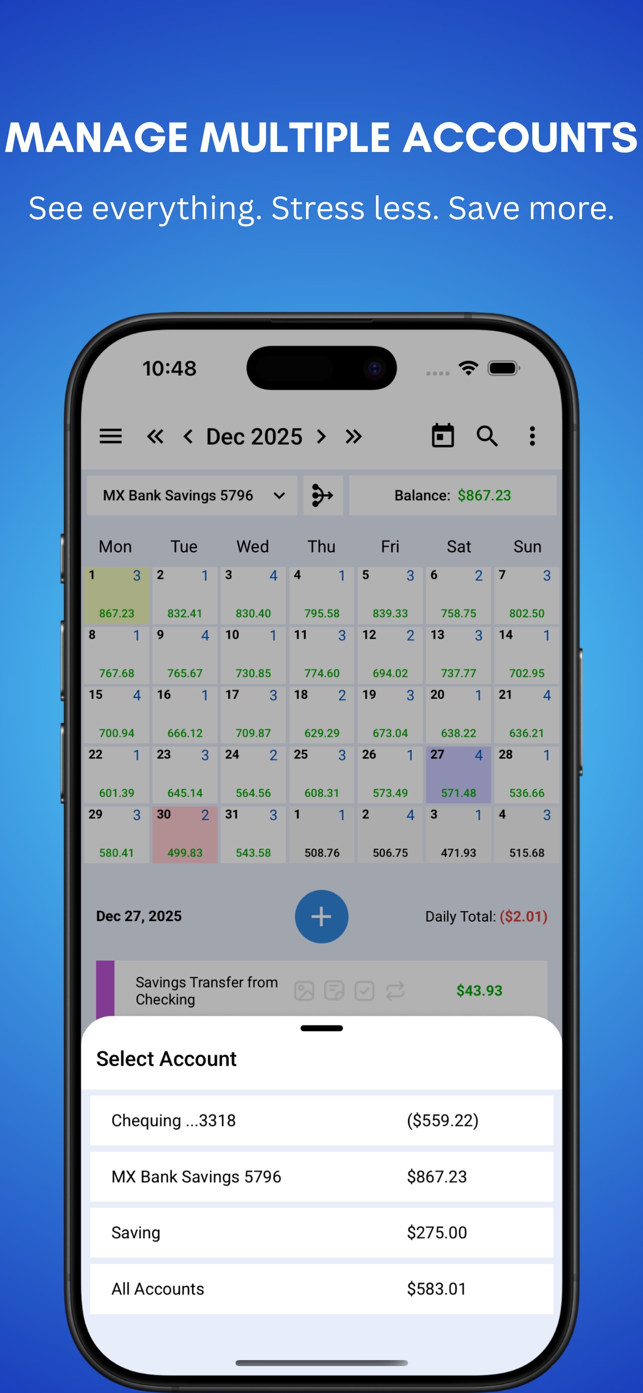 CalendarBudget: Budget Planner screenshot 6