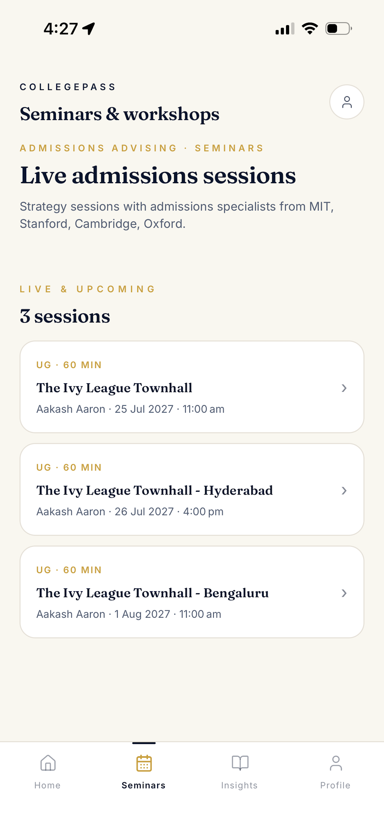 CollegePass screenshot 4
