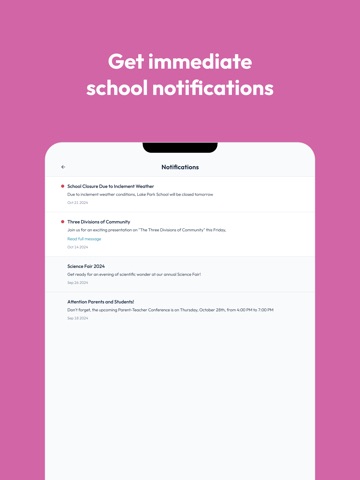 Chartwell School iPad screenshot