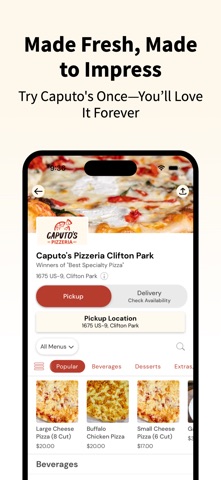 Caputo's Pizzeria Clifton Park iPhone screenshot