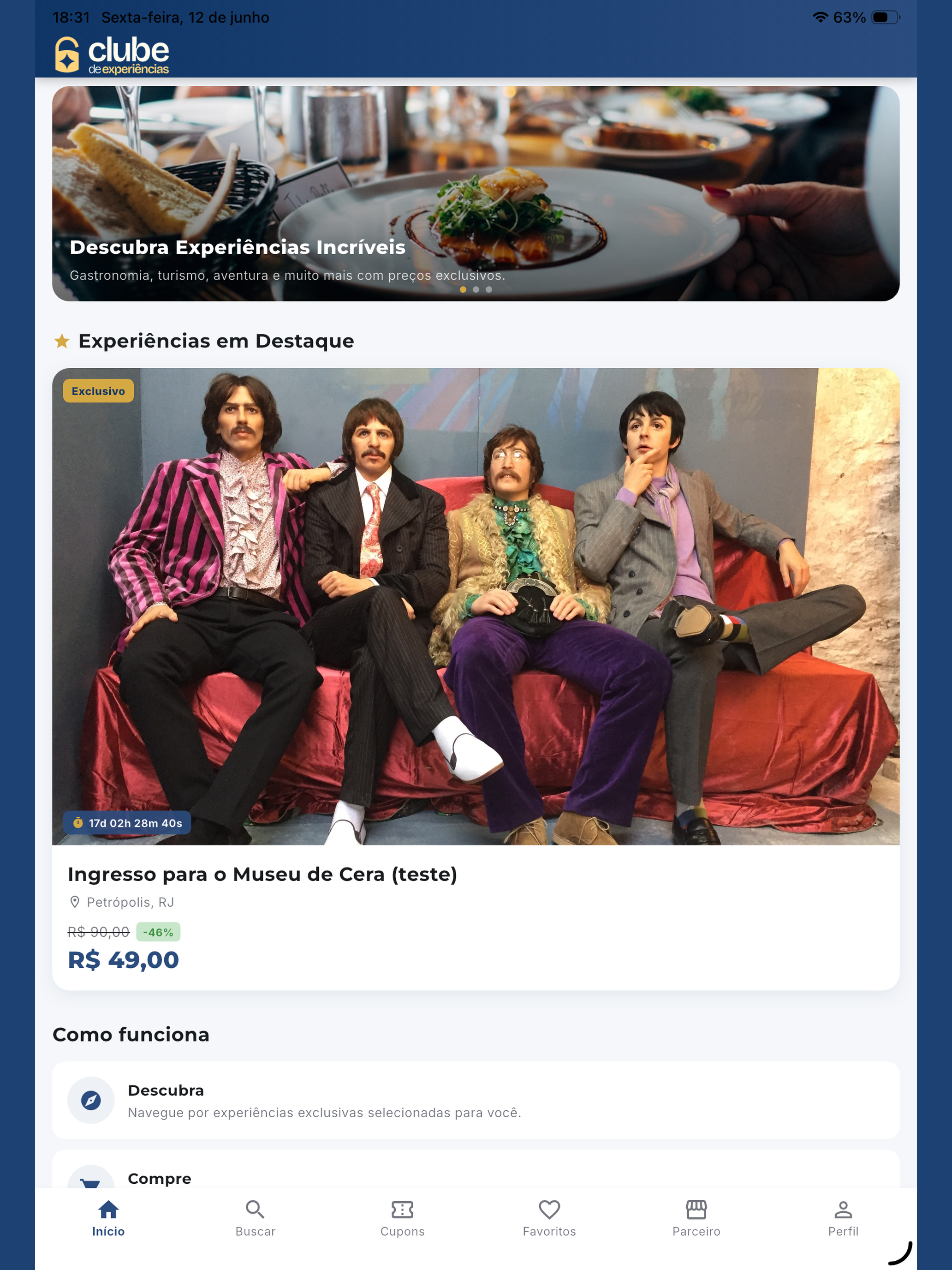 Clube de Experiências screenshot 6