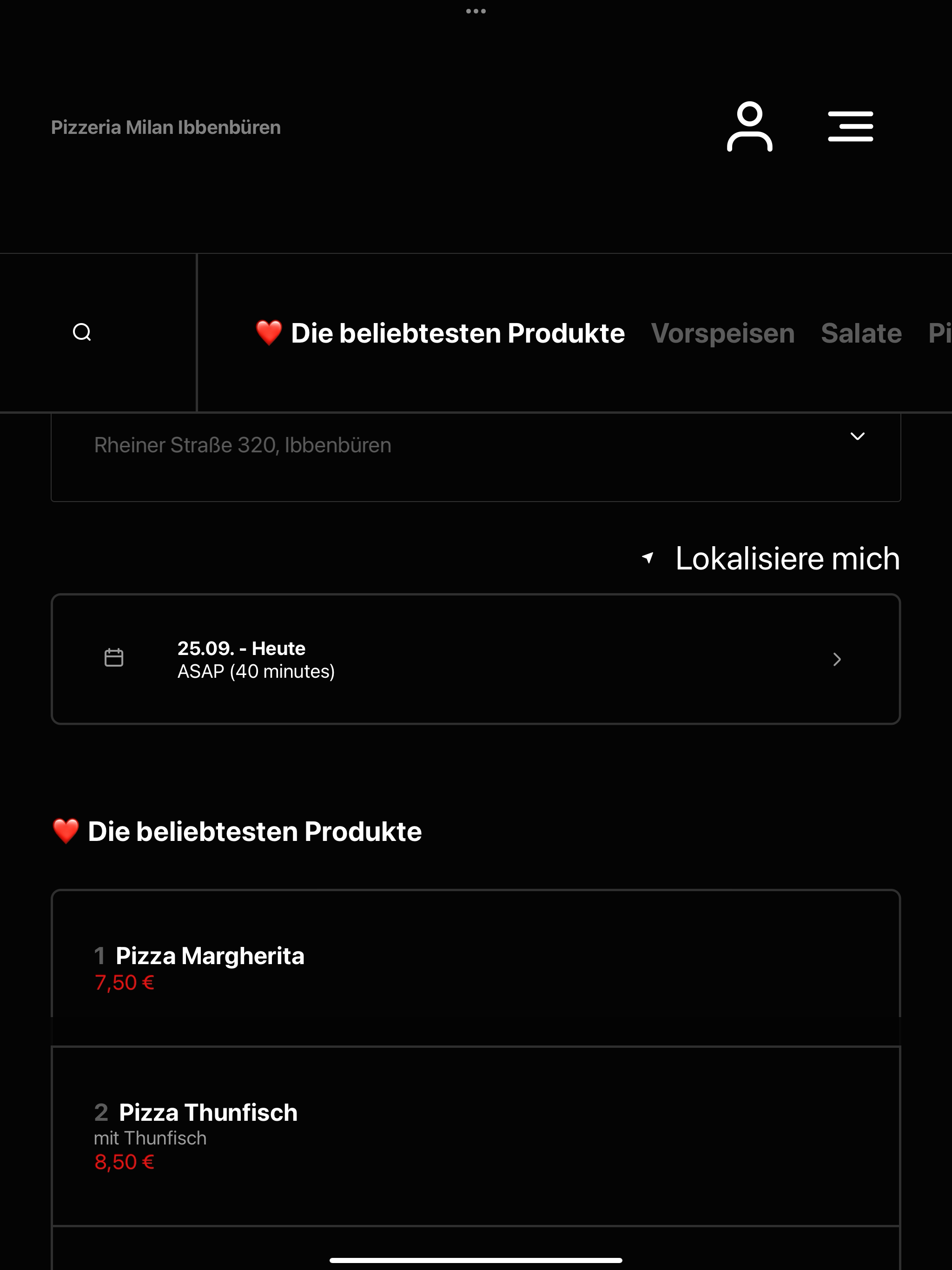Pizzeria Milan Ibbenbüren screenshot 7