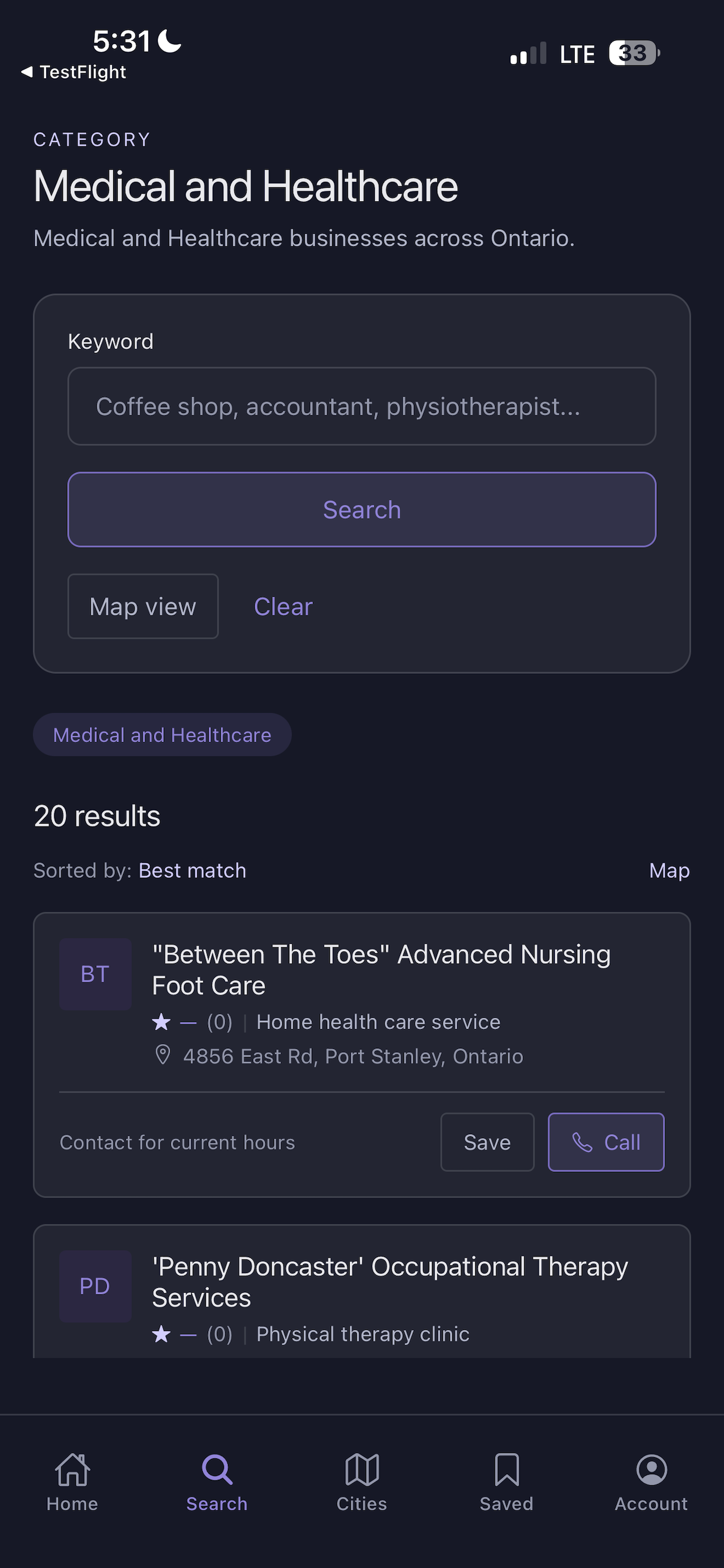 Ontario Directory screenshot 4