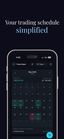 Trader Helper iPhone screenshot