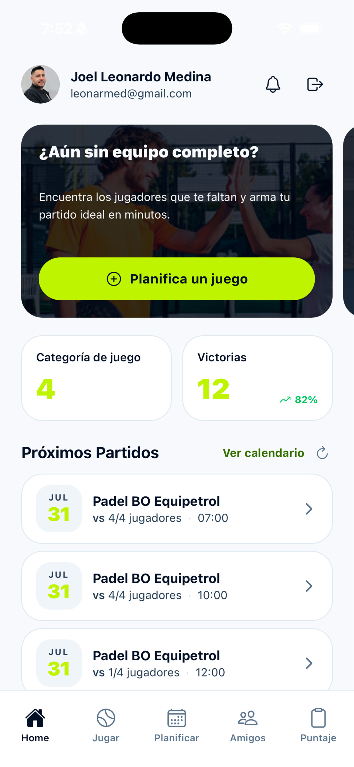 Padel Score 360 screenshot 2