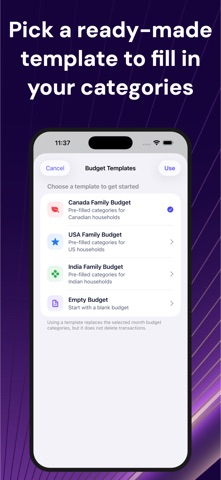 HomeLedger - Family Budgeting iPhone screenshot