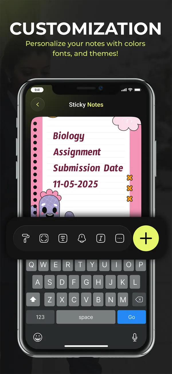 #5. Cute Sticky notes & widgets (iOS) Ved: Shams Alam