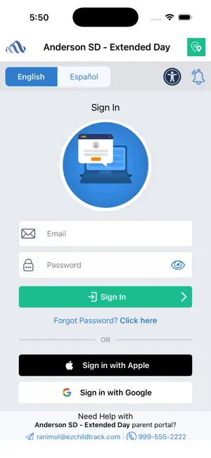 EZChildTrack Parent Portal screenshot 4