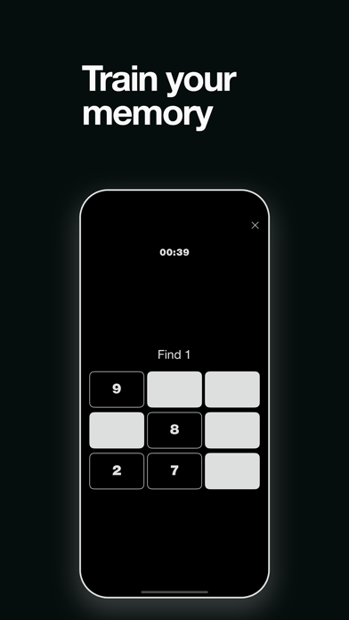Concentration training. Screenshot