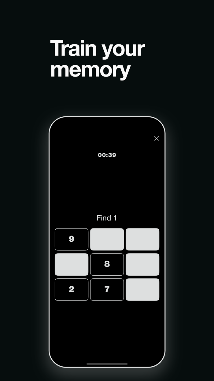 Concentration training.