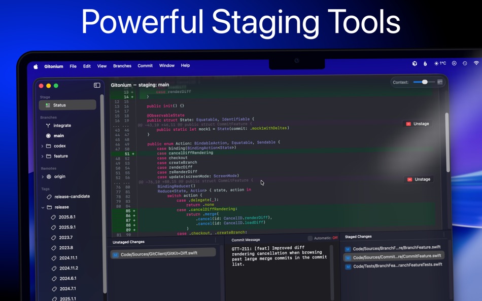 #2. Gitonium Git Client (macOS) โดย: Allsidium AS