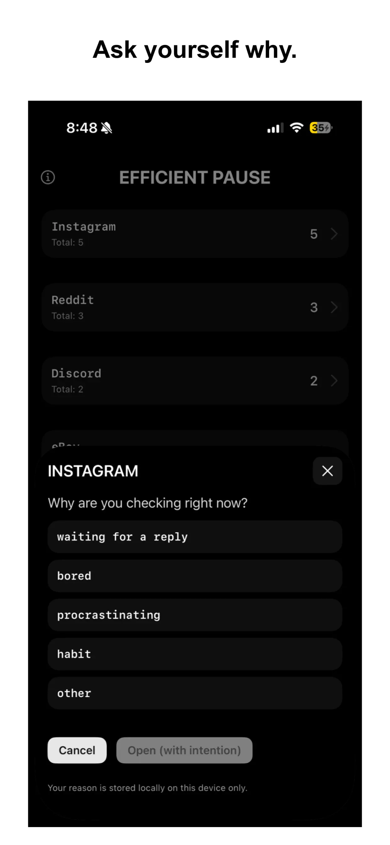 #5. Efficient Pause (iOS) โดย: Efficient Saul