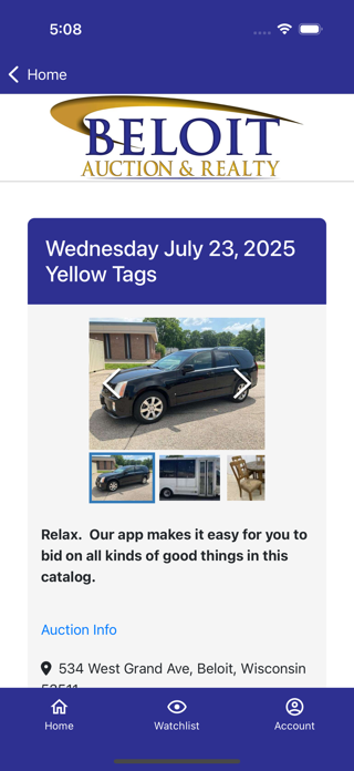Beloit Auction Screenshot 2 of 4
