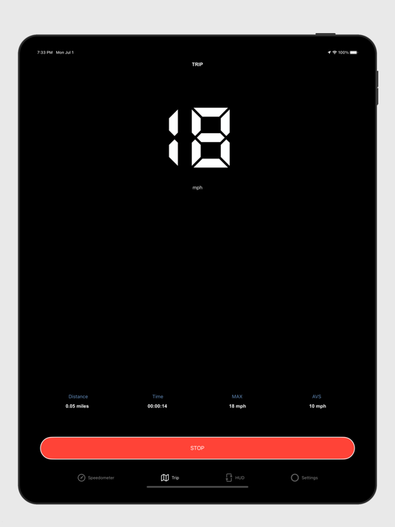 Speedometer for Bike GPS Speed iPad screenshot 4 - Navigation app