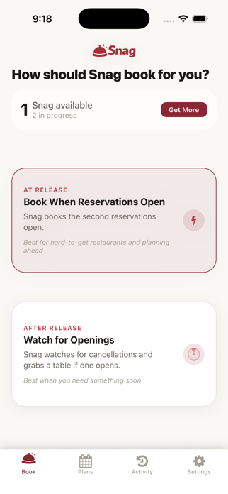 Snag Reservations Screenshot 2 of 5