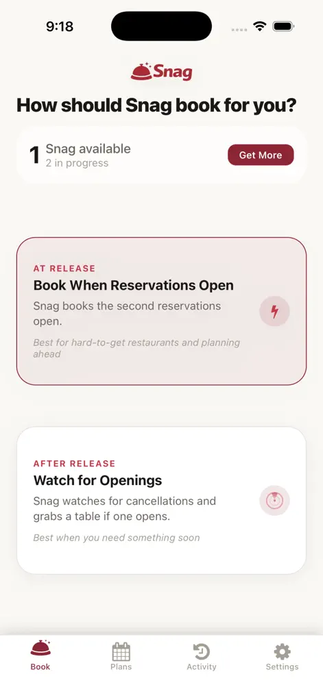 Snag Reservations - Food & Drink App | MWM