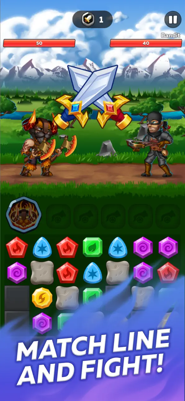 Magic Rivals: Match & Fight iOS Mod IPA screenshot 1 - iOS game interface
