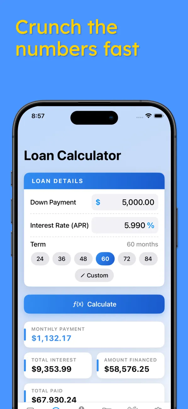 Screenshot #2 pour Car & Auto Payment Calculator