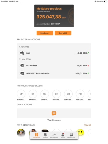 MyFidi iPad screenshot