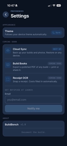 BuildBench Screenshot 10 of 10