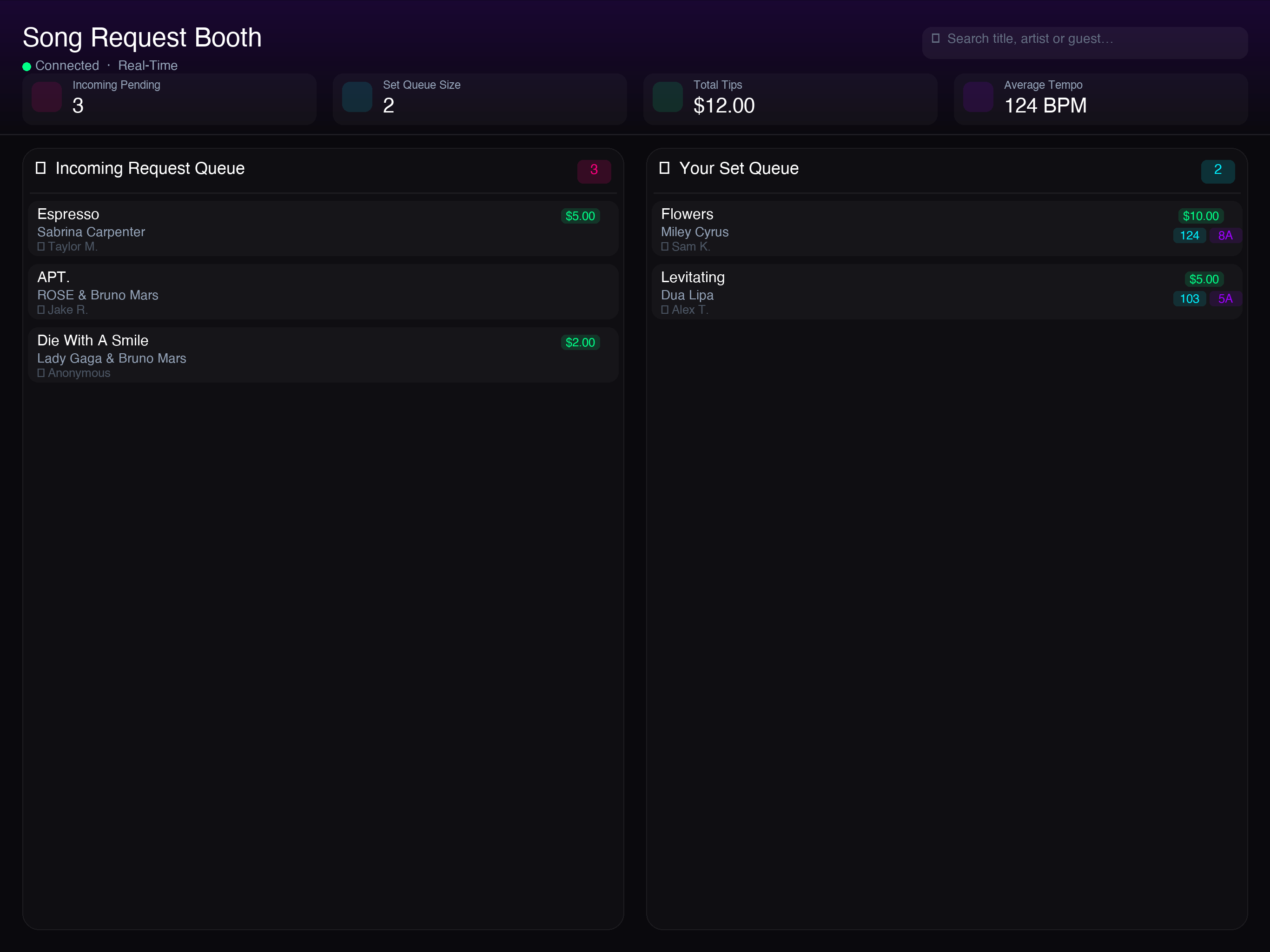 DJ Request Queue