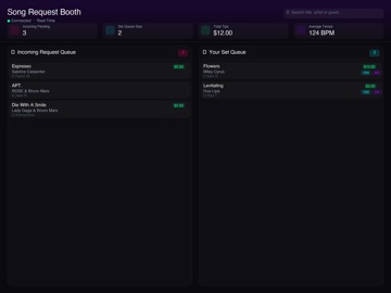 DJ Request Queue ipad screenshot 4