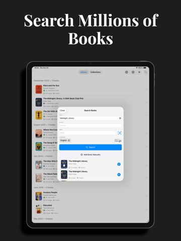 MiniLib: Book Tracker ipad screenshot 4