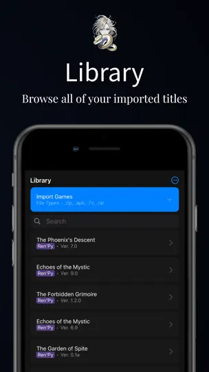 Screenshot von Spark - Ren'Py Novels auf dem iPhone 4