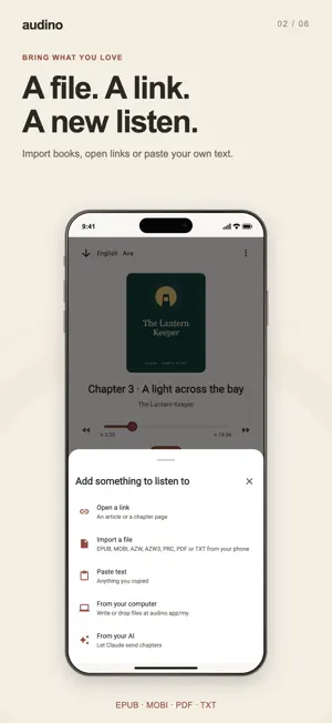 Audino: Text to Speech Reader screenshot 2