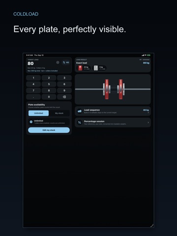 ColdLoad: Plate Calculator iPad screenshot