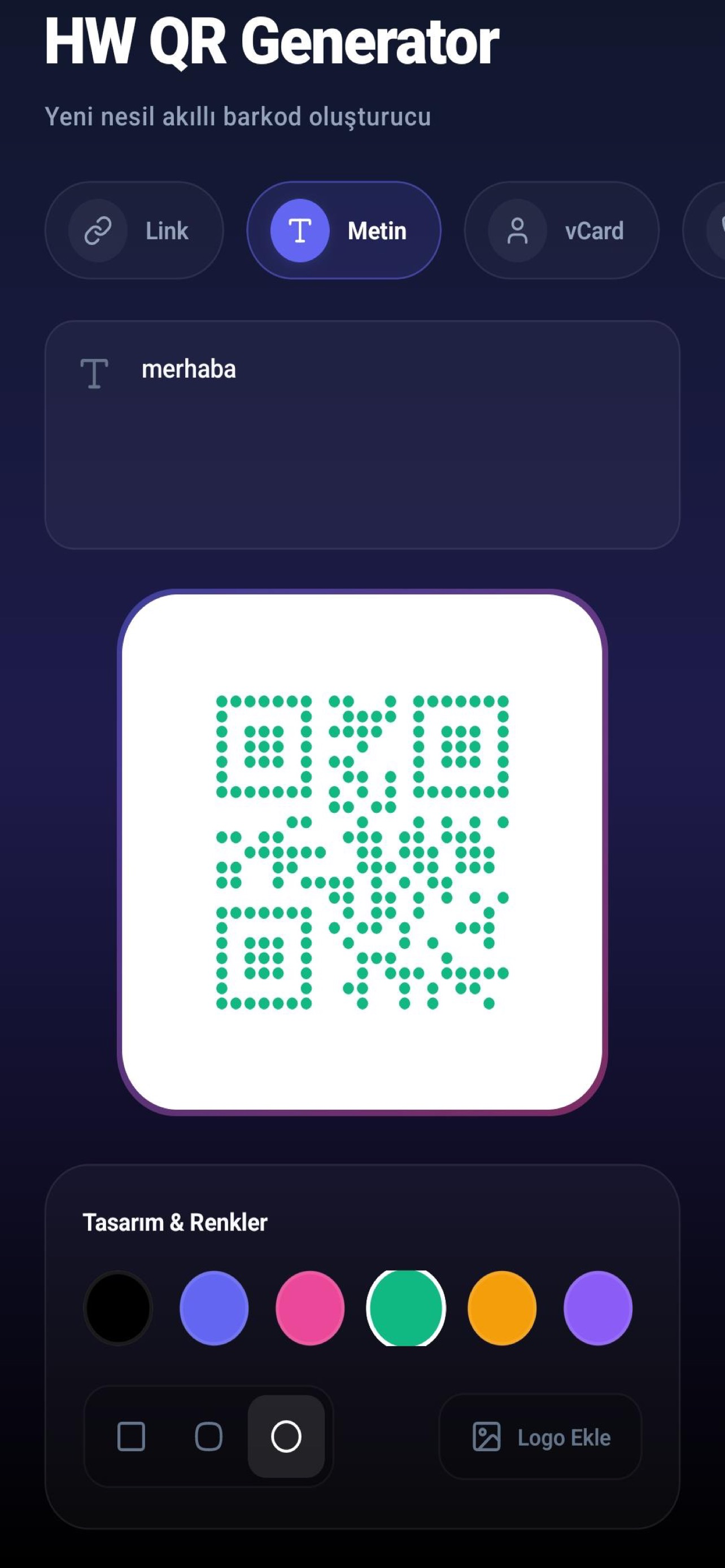 HW QR Generator