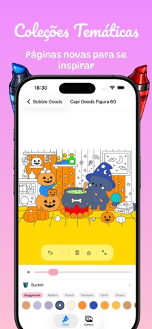Jogo de pintar bobbie goods iPhone screenshot 5