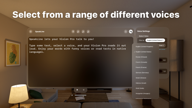 ‎SpeakLine – Text to Speech Screenshot